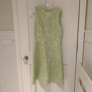 Barney’s Celadon jacquard shift dress size 4